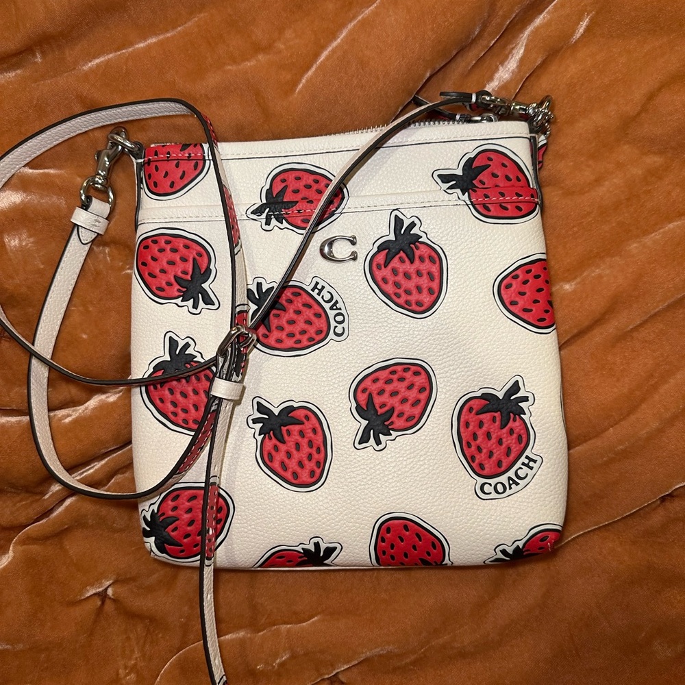 Coach Kitt Messenger Strawberry
Print Crossbody Bag - Picture 8 of 10